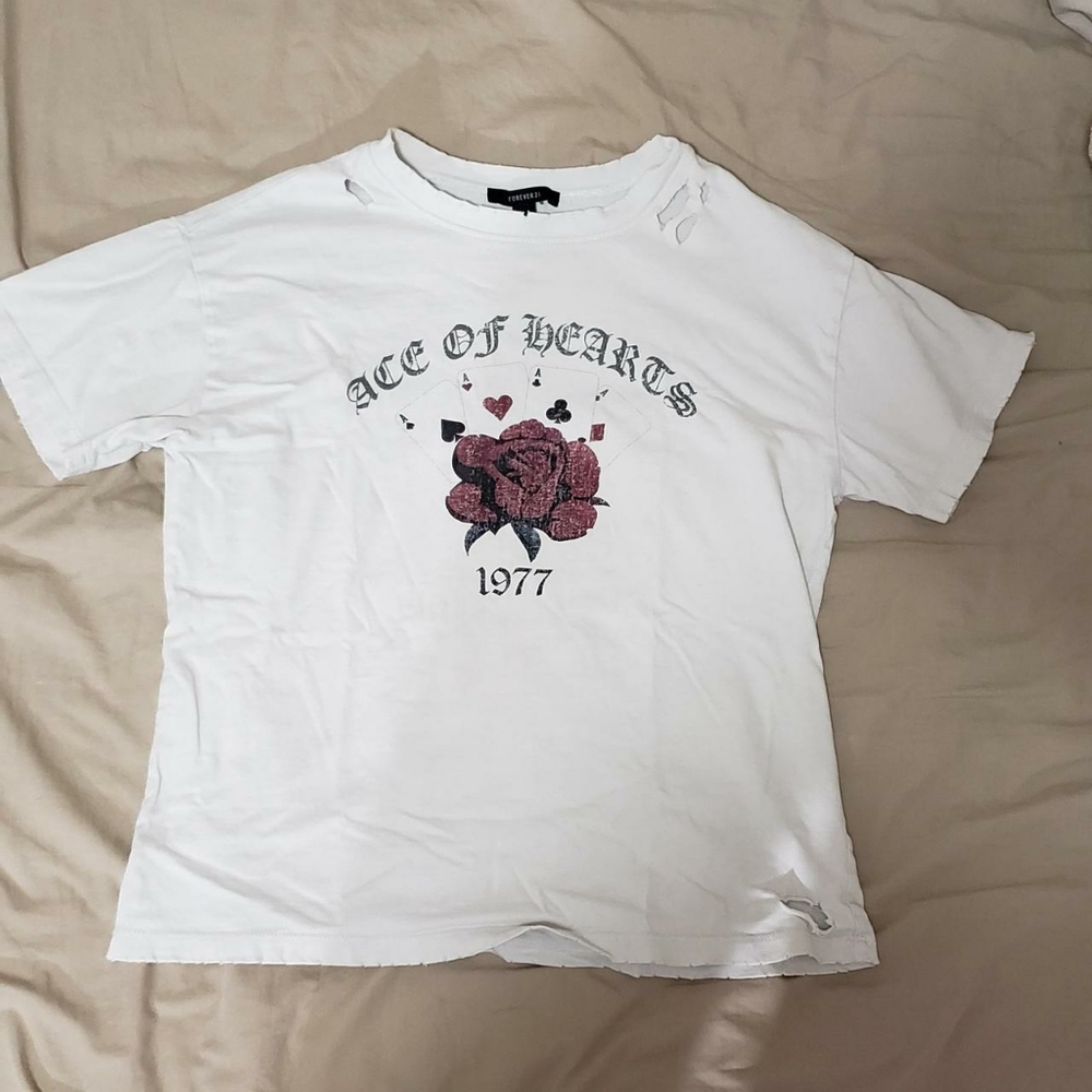 Forever 21 Vintage Distressed T-Shirt